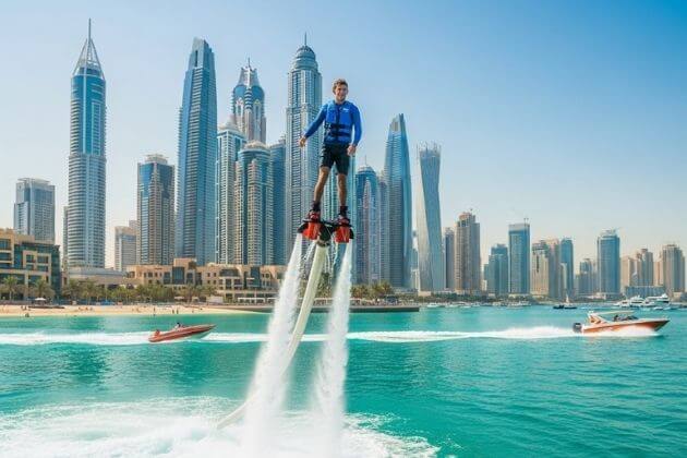 Flyboarding in JBR or Dubai Marina