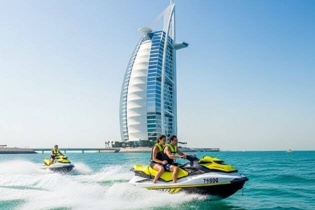 Jet Skiing Around Burj Al Arab