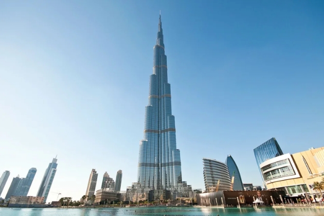 Exterior view of Burj Khalifa, the tallest skyscraper in the world