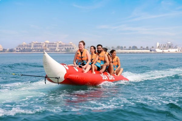 Banana boat ride in Dubai