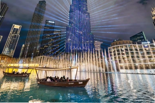 Dubai Fountain Lights And Music
