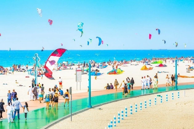 Kite Beach views of Dubai