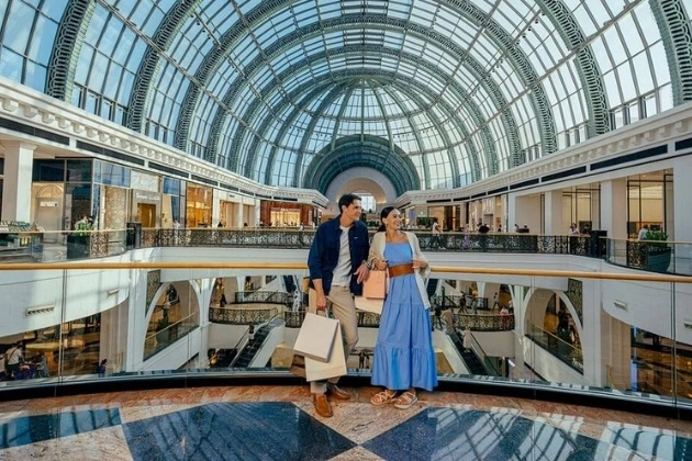 Modern architecture inside Dubai’s Mall of the Emirates 