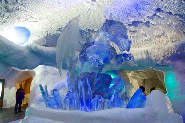 Discovering magical formations inside the ice caveice cave