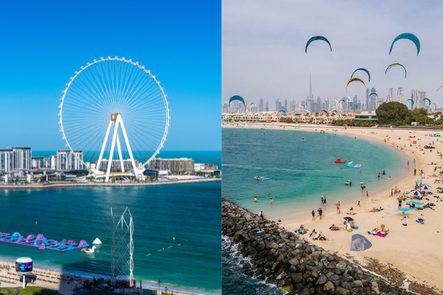 JBR Beach vs Kite Beach in Dubai comparing activities, facilities and scenery